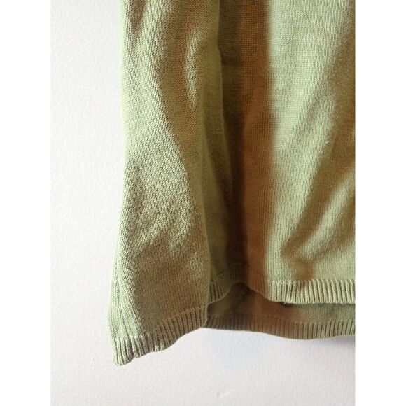 SML Designs Large Knit Tank Top Cropped Sweat Green - Picture 4 of 6